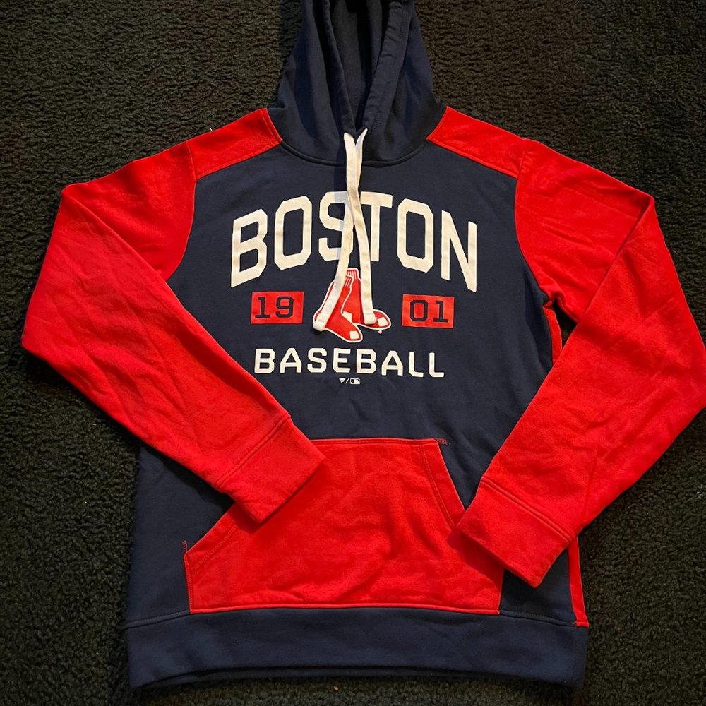 Boston Red Socks 1901 Vintage Long Sleeve Baseball Hoodie Size M